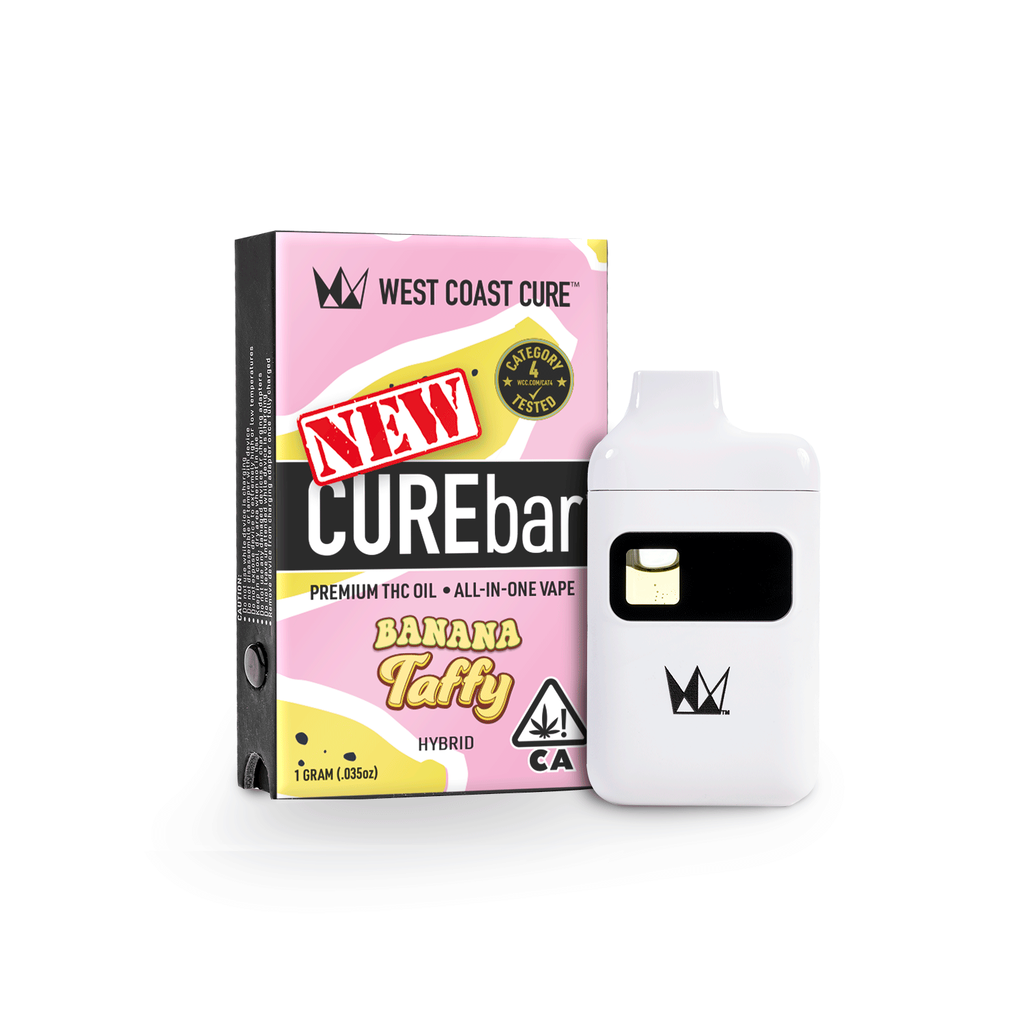 Photograph of product: WEST COAST CURE - CUREBAR 2.0 ALL-IN-ONE - BANANA TAFFY 1G