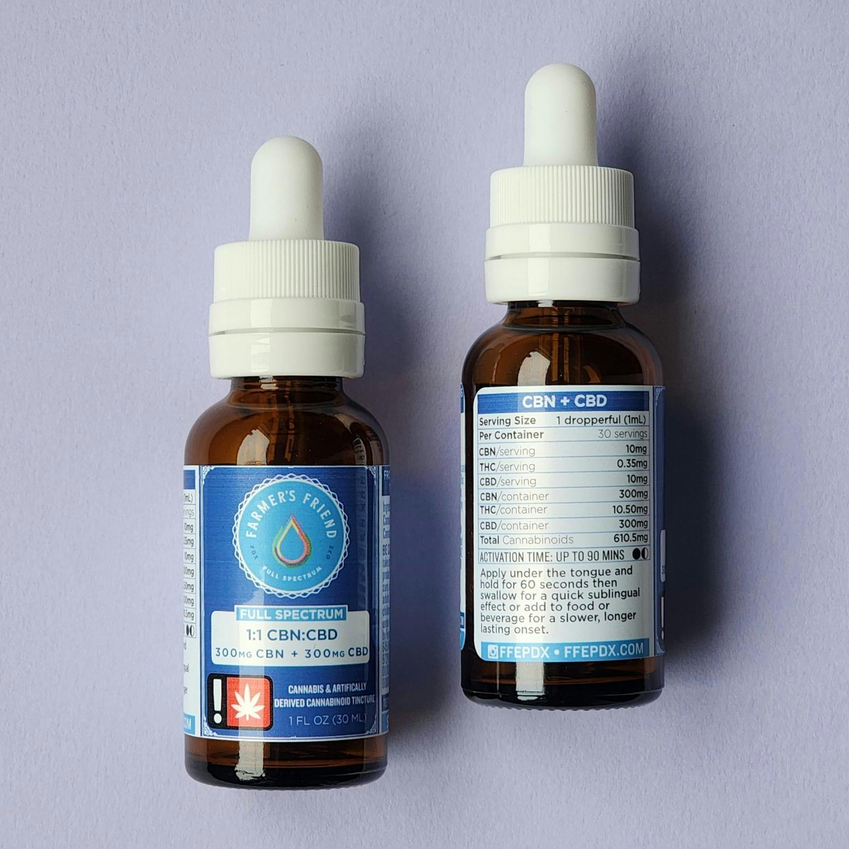 Photograph of product: Farmer's Friend Extracts Tincture - 1:1 CBN:CBD