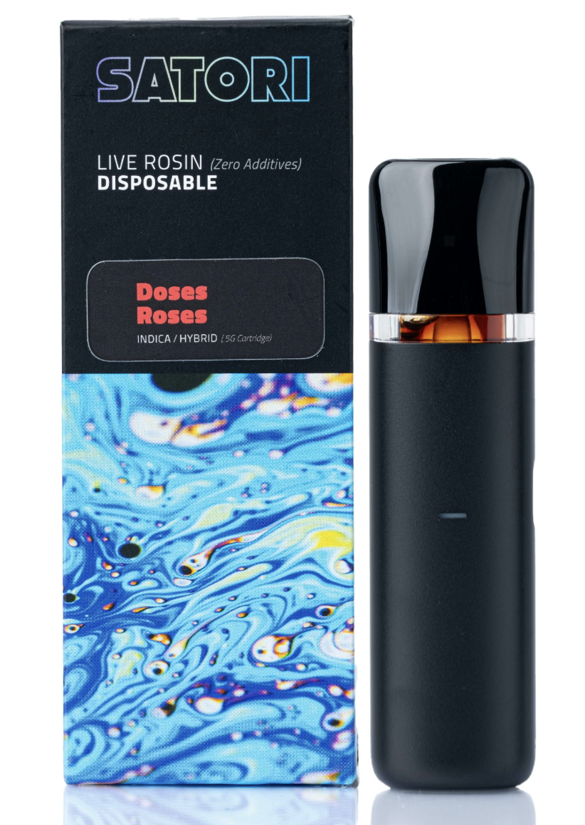 Photograph of product: Satori | Doses Roses | 0.5G Rosin AIO
