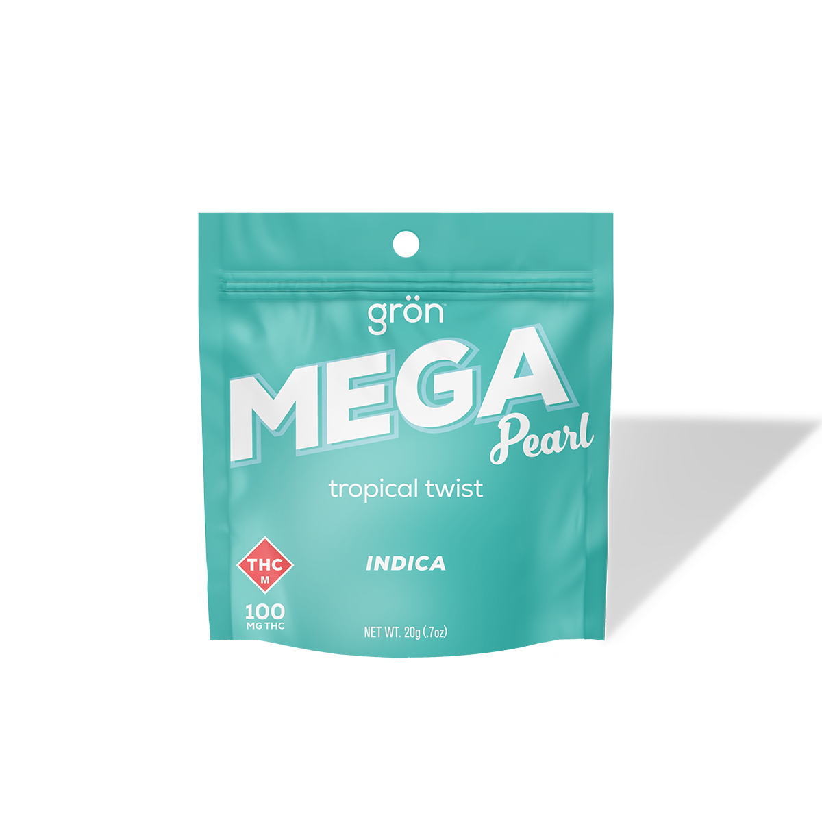 Photograph of product: 100mg | Mega Pearl | Tropical Twist Oui'd