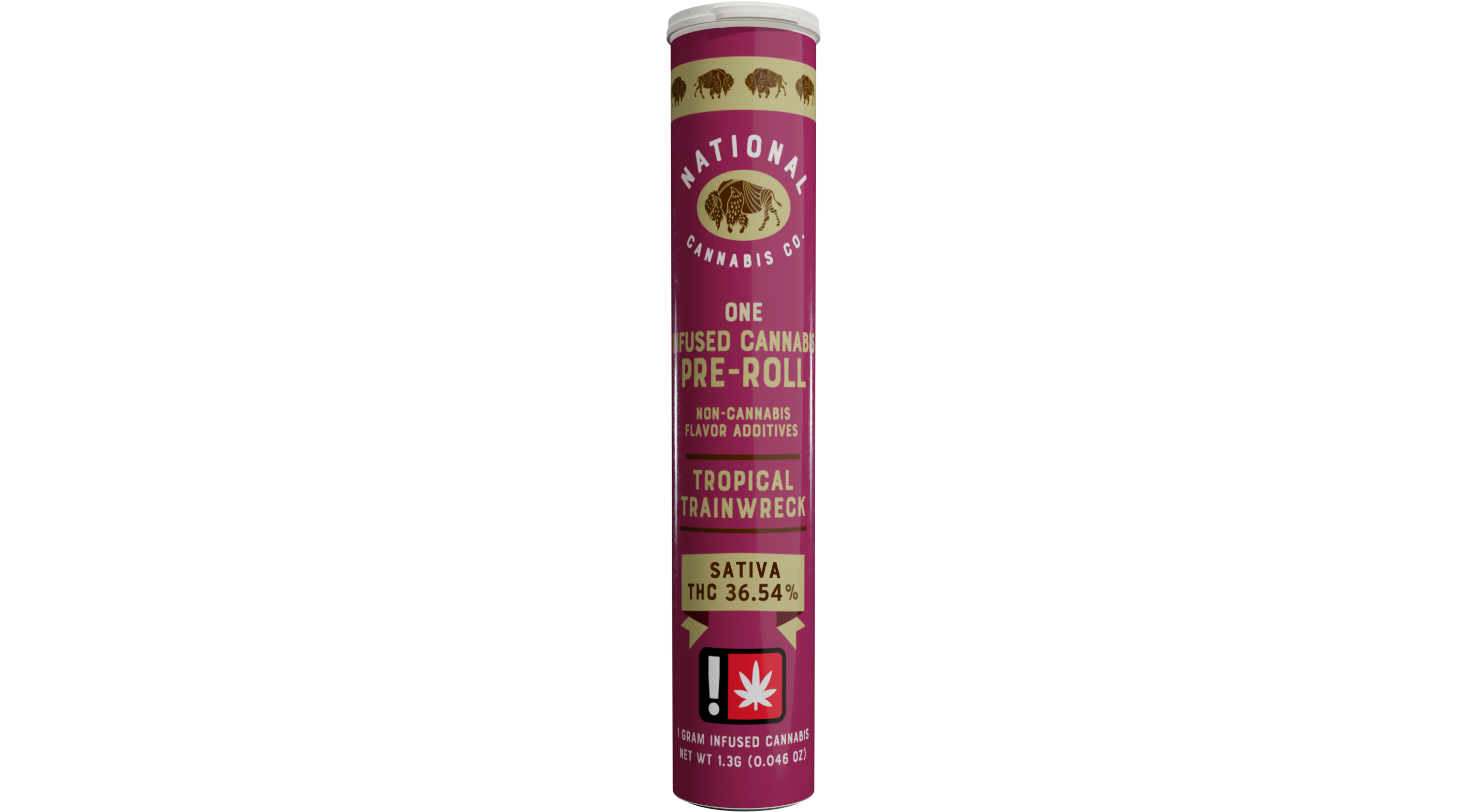Photograph of product: National Oui'd Co Fruit Terpene Infused PreRoll | Oui'd | Tropical Trainwreck