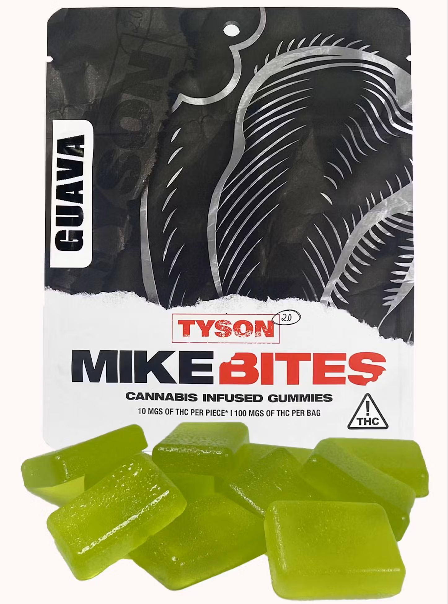 Photograph of product: Mike Bites | 100mg | Guava