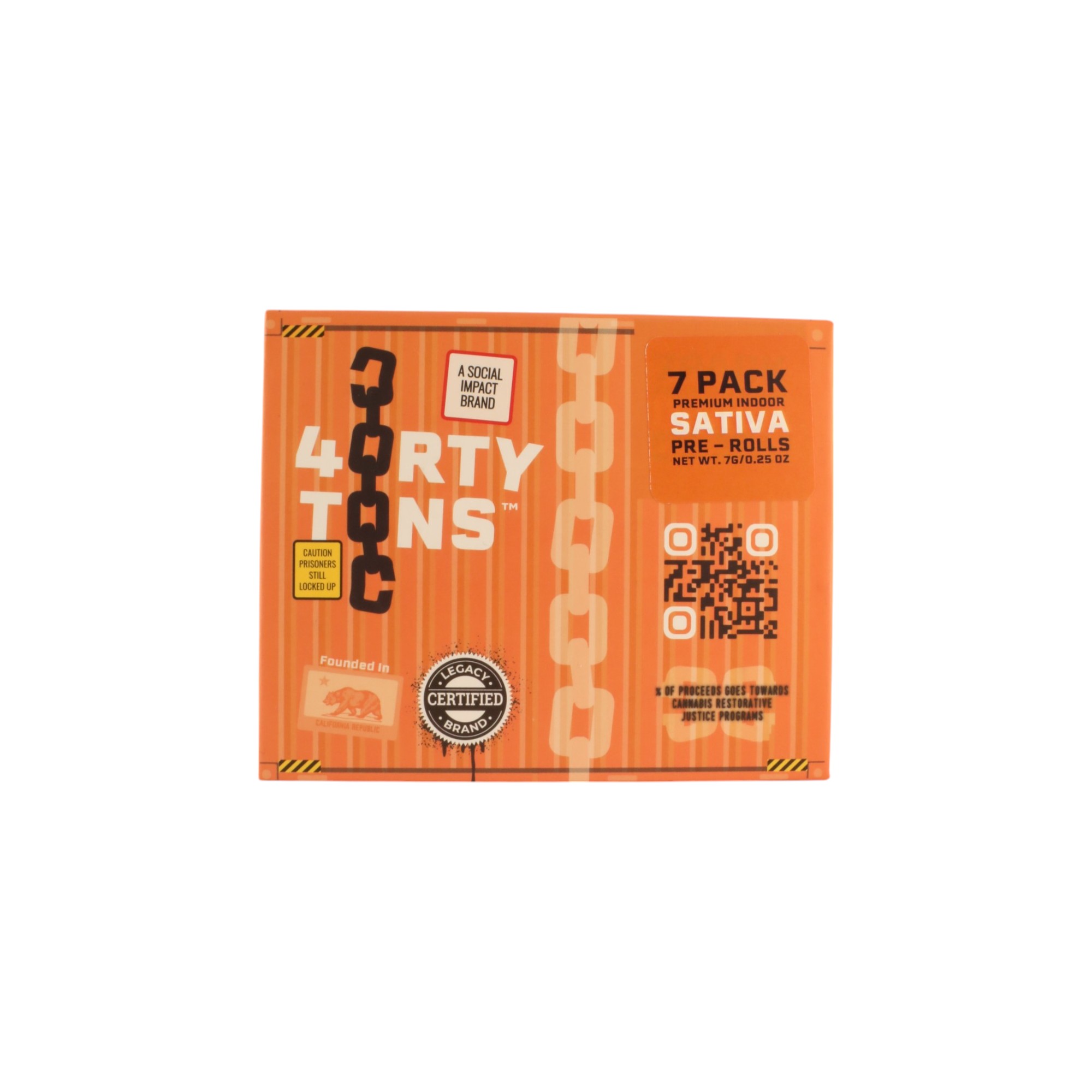Photograph of product: 40 Tons Premium Indoor 7pk Oui'd Prerolls