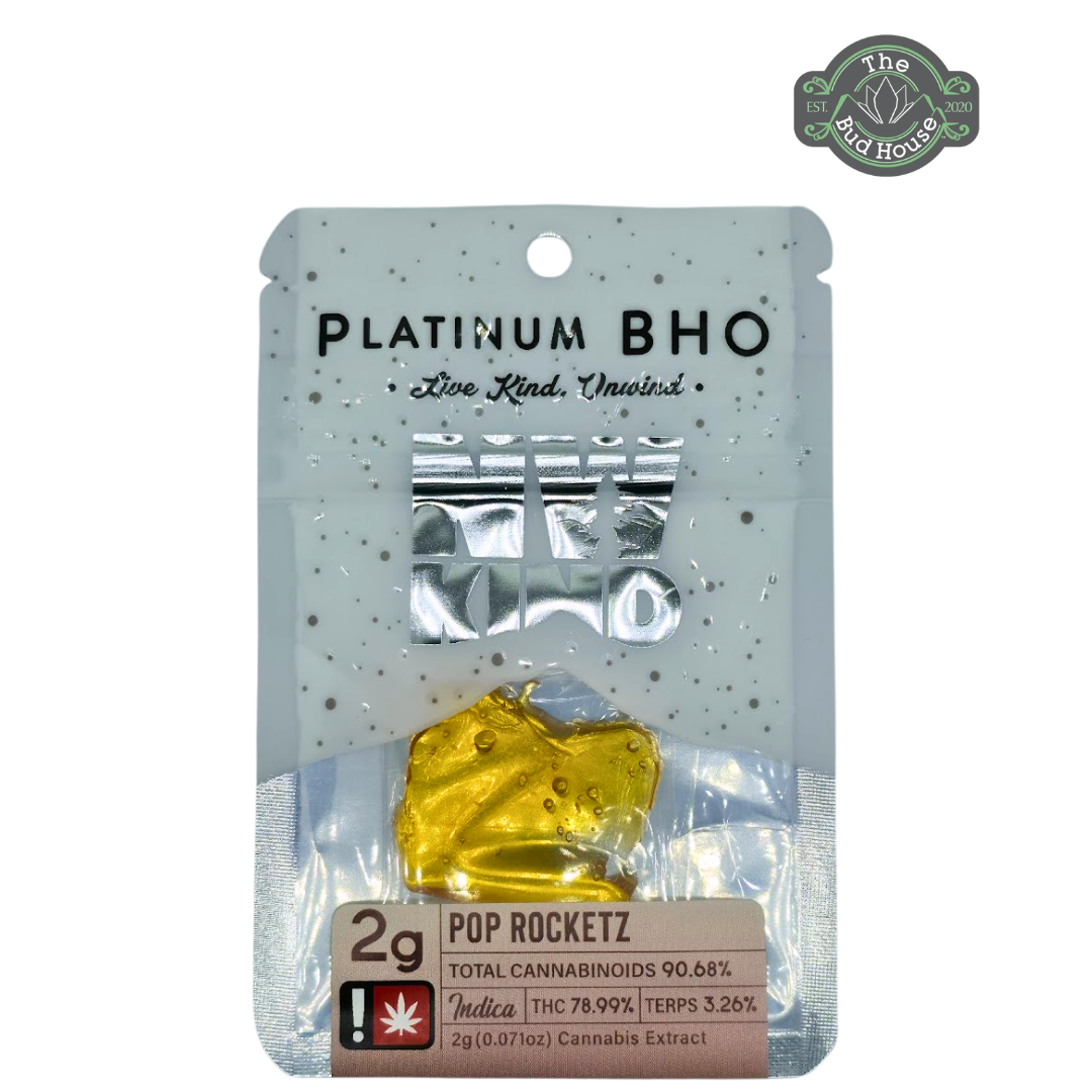 Photograph of product: NW KIND 2g POP ROCKETZ Platinum BHO Shatter