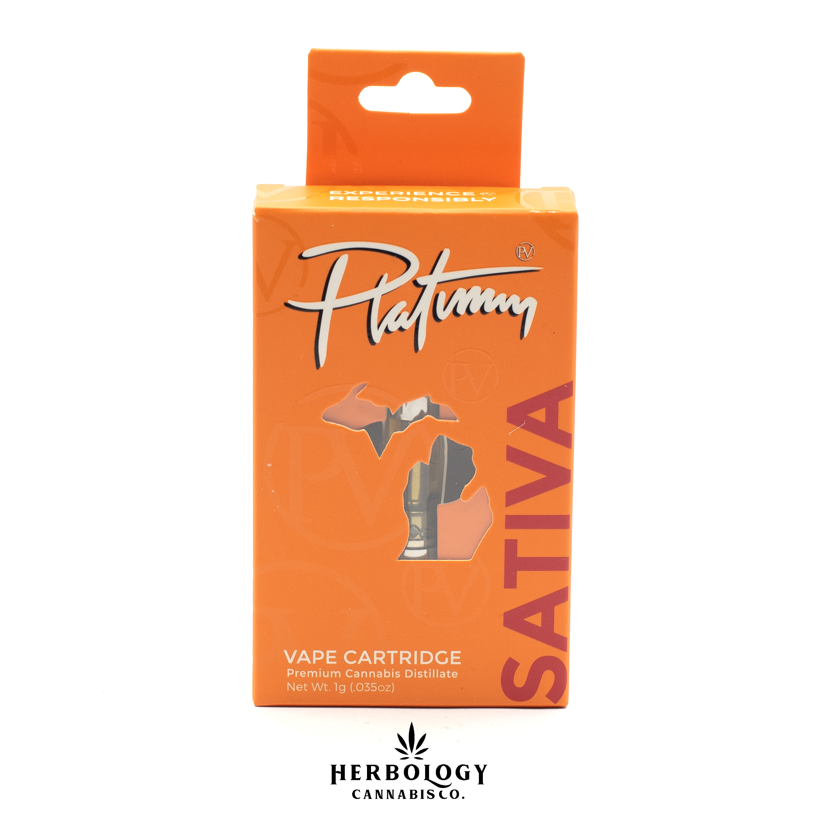 Photograph of product: Platinum Vape | Distillate 510 Cart | Twice-Baked | 1g