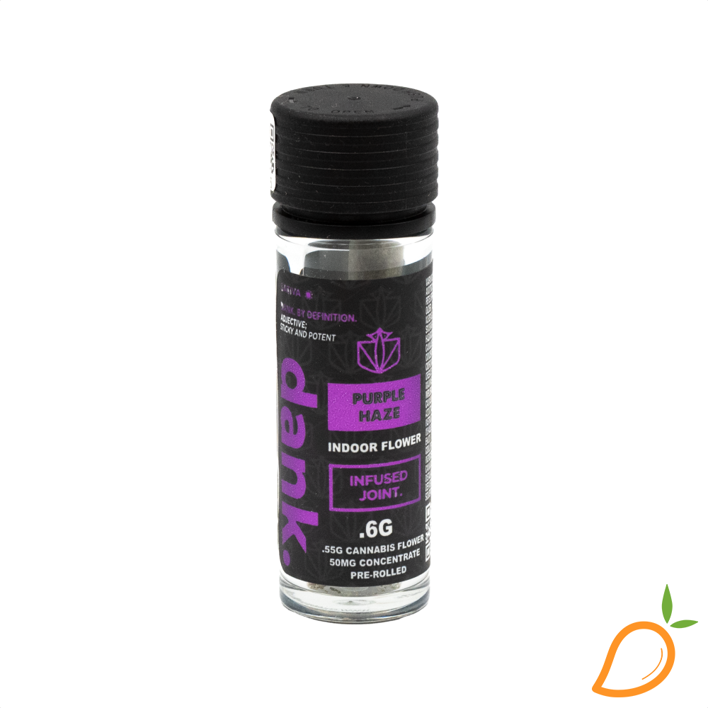 Photograph of product: 0.6g Purple Haze Infused Preroll Dank