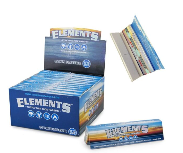 Photograph of product: $3 Elements King Size Rolling Papers