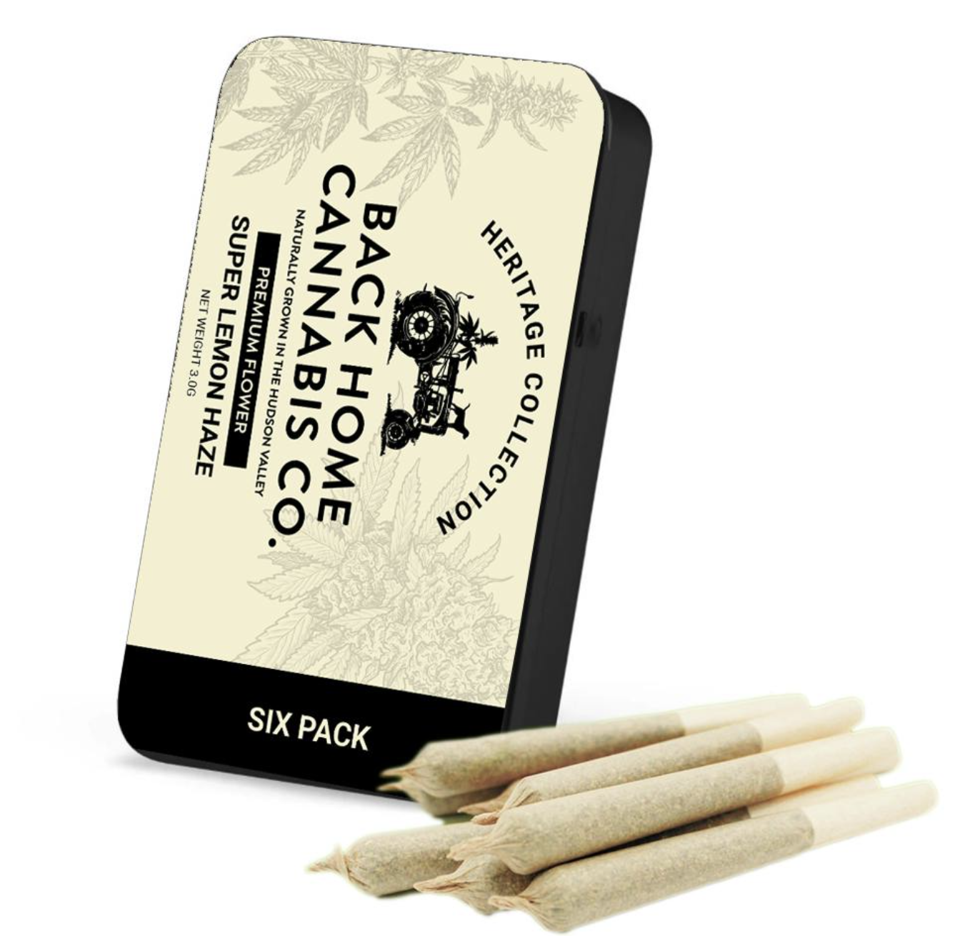Photograph of product: Back Home Oui'd Co. | White Widow | 6pk Pre-Rolls | 3g