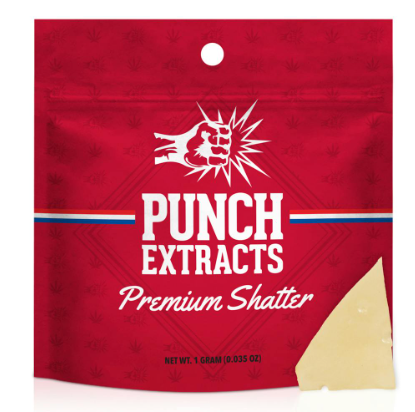 Photograph of product: Punch Extracts | Blue Jack Premium Shatter | 1g