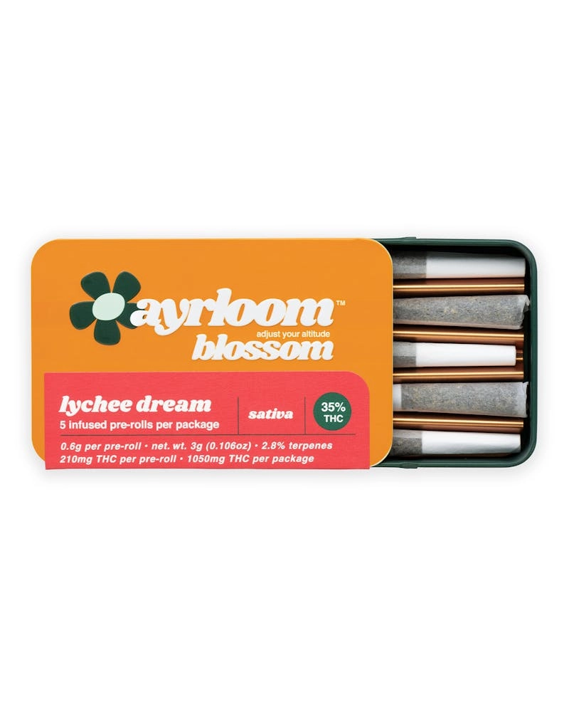 Photograph of product: Ayrloom | Lychee Dream 5pk | Infused Pre-Roll