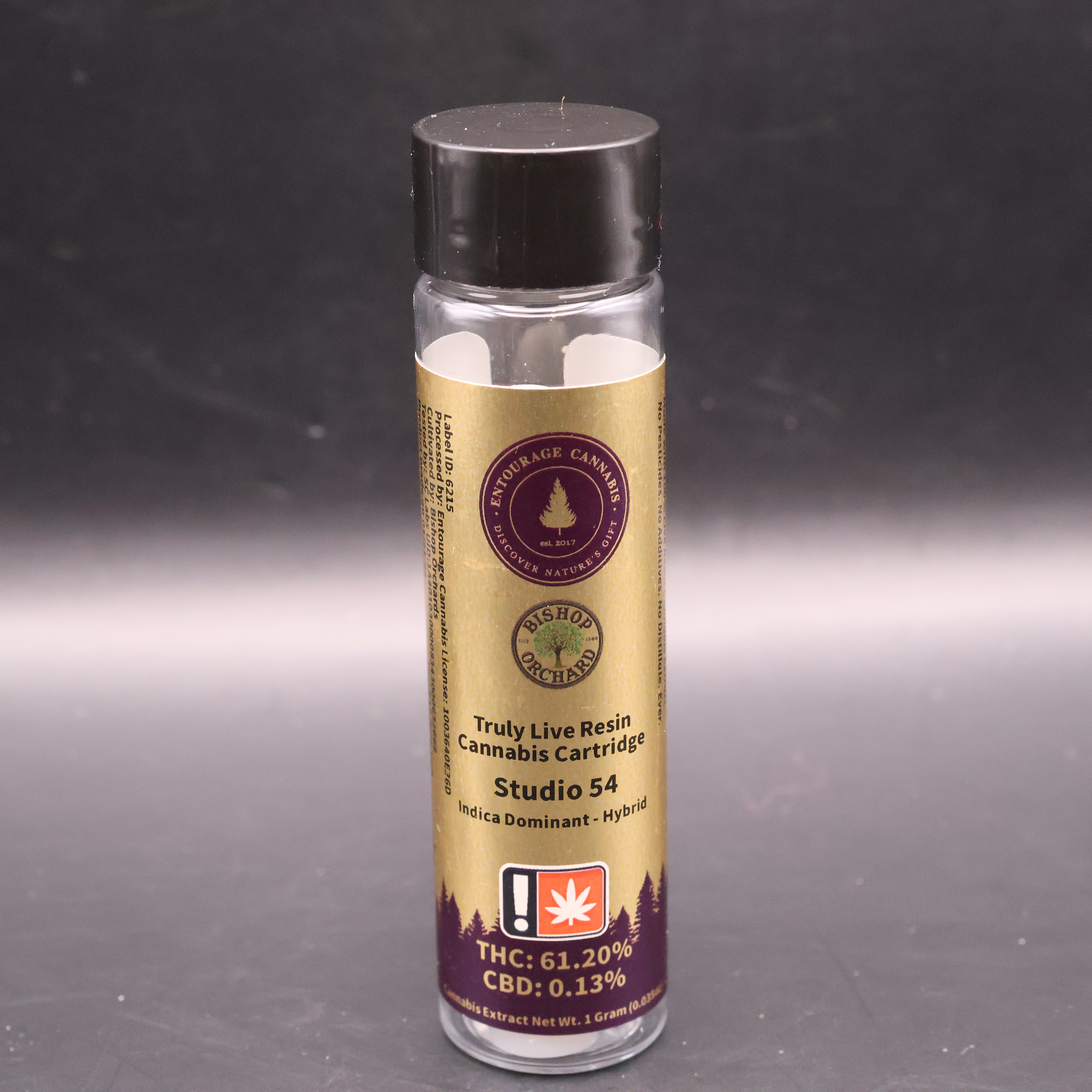 Photograph of product: Studio #54 Live Resin Cart. (Entourage)