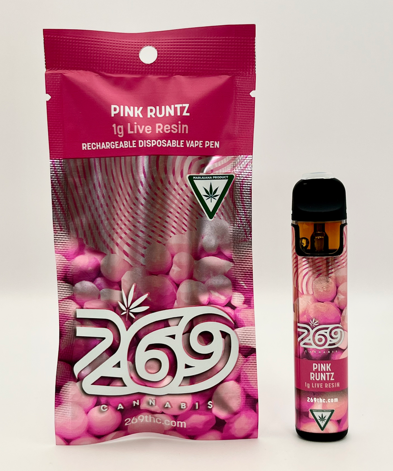 Photograph of product: Pink Runtz 1g Live Resin Disposable - Hybrid