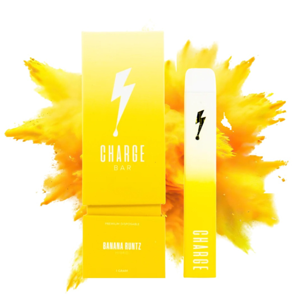 Photograph of product: Charge Bar Banana Runtz Disposable | 1g