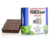 Photograph of product: Mint Dark Chocolate PunchBar 100mg - 