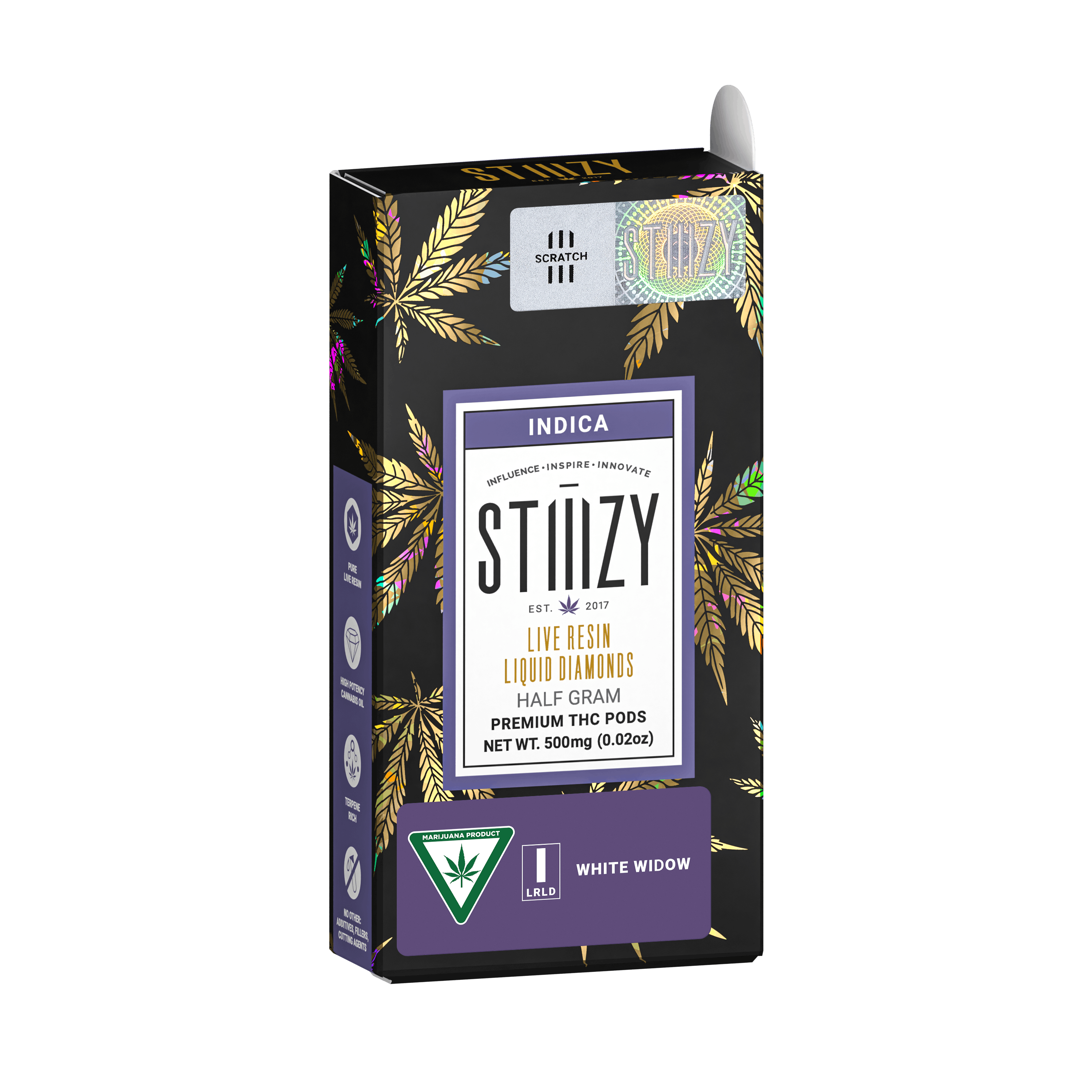 Photograph of product: Stiiizy LR POD White Widow .85g