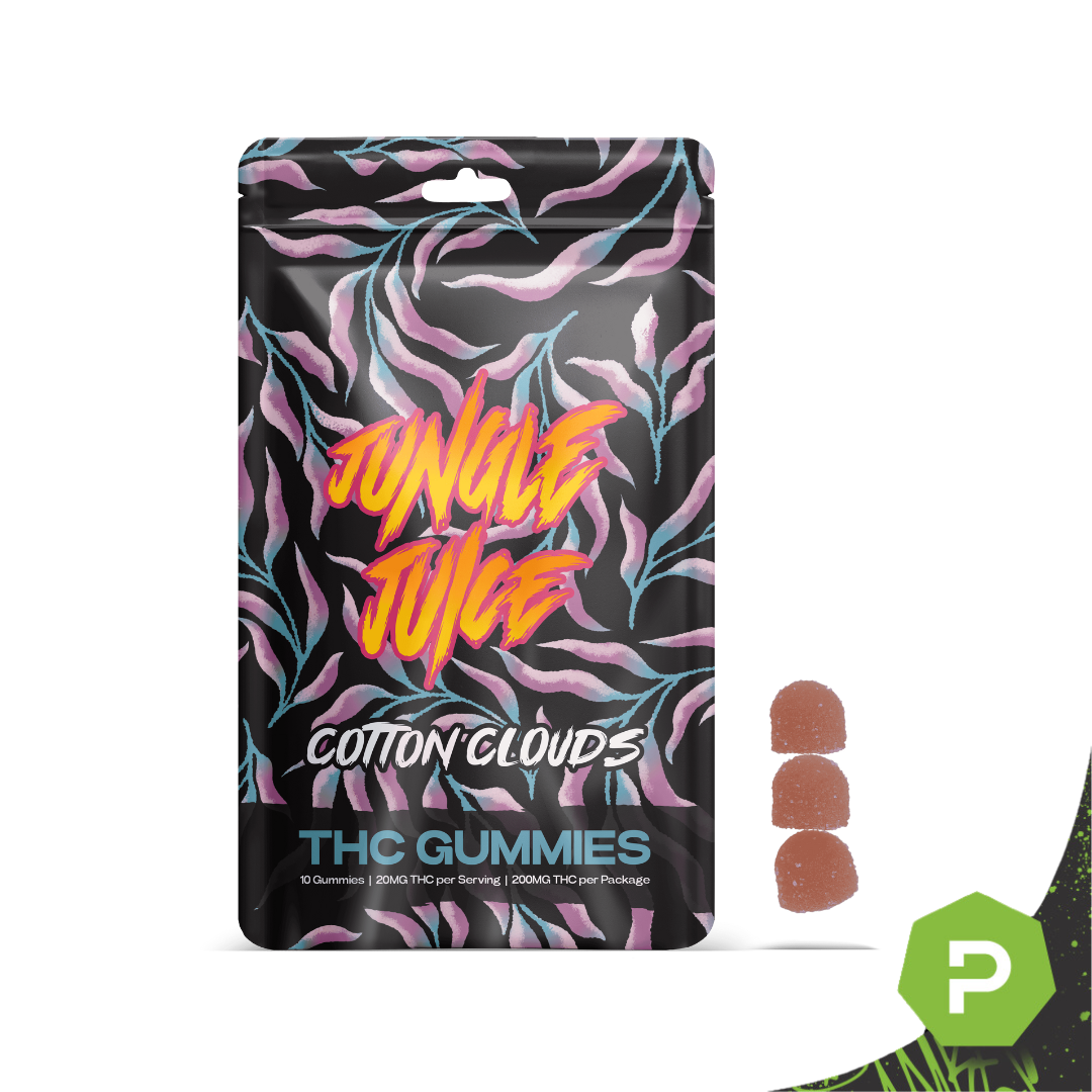Photograph of product: Jungle Juice | 200mg Gummies | Cotton Clouds