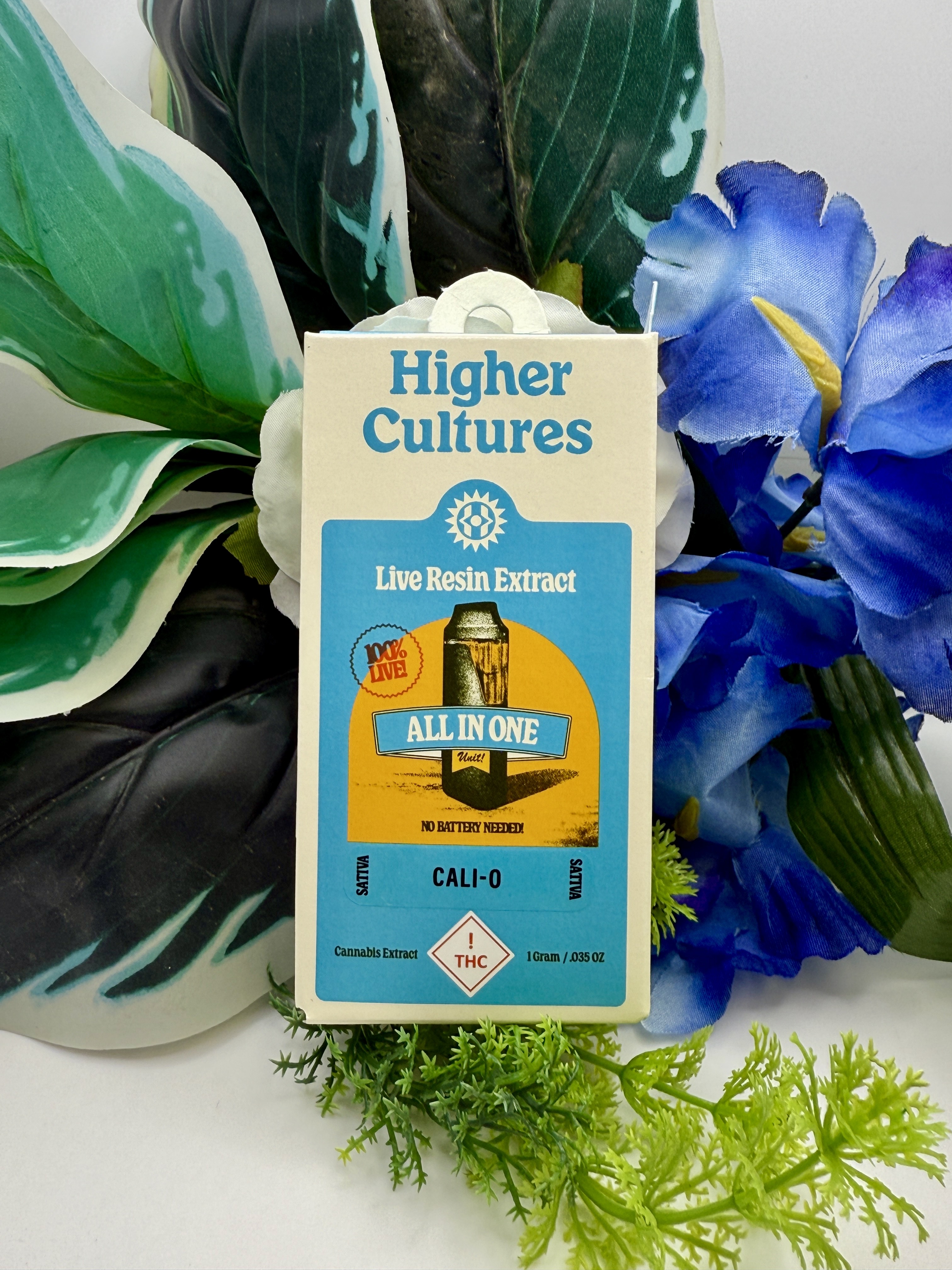 Photograph of product: Higher Cultures - Cali-O - 1g Live Disposable