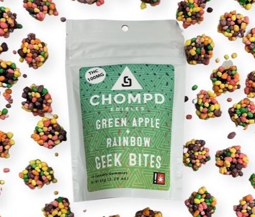 Photograph of product: Chompd | Geek Bites | Green Apple & Rainbow