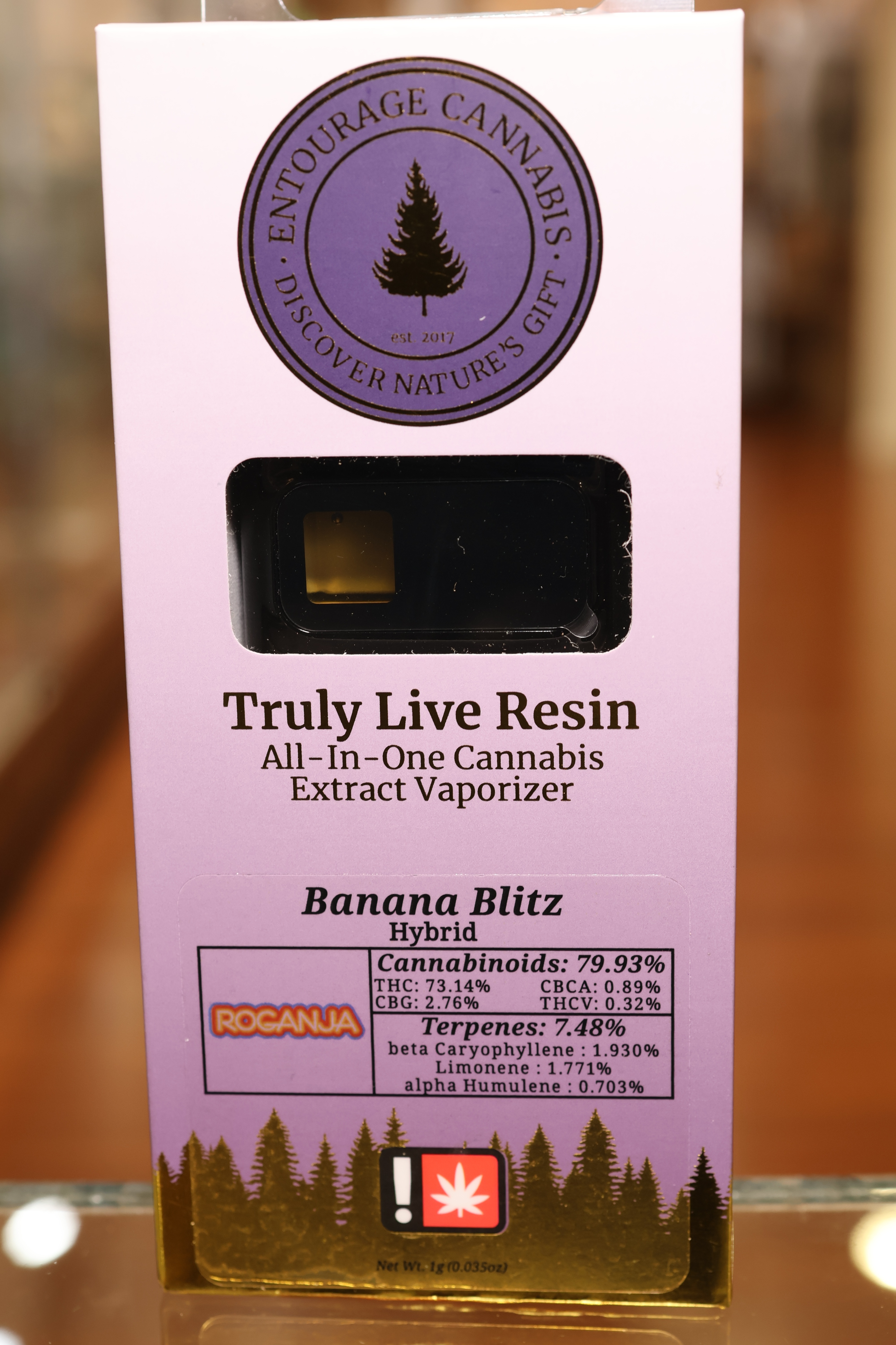 Photograph of product: Banana Blitz Live Resin POD (Entourage Oui'd)