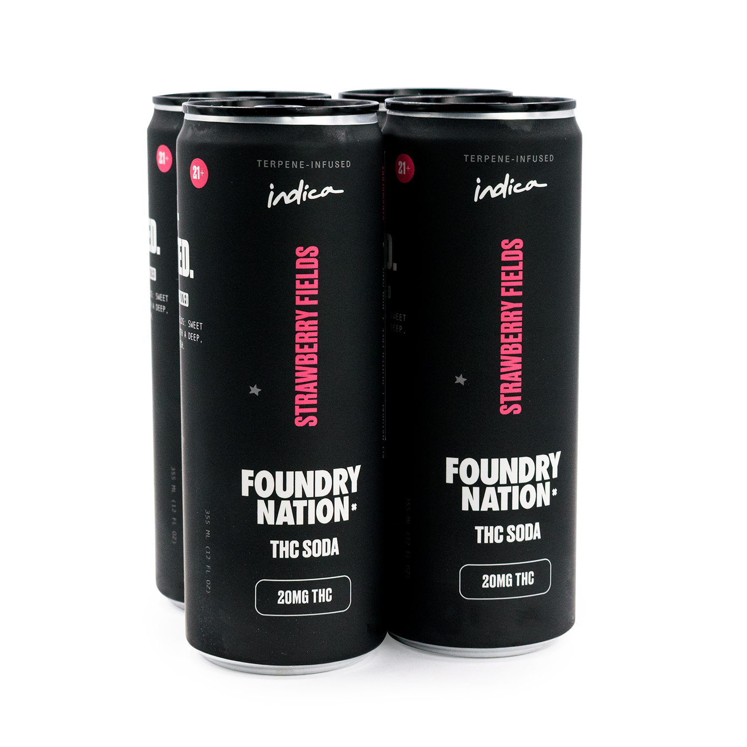 Photograph of product: Foundry TH-oui Soda - Strawberry Fields 20mg