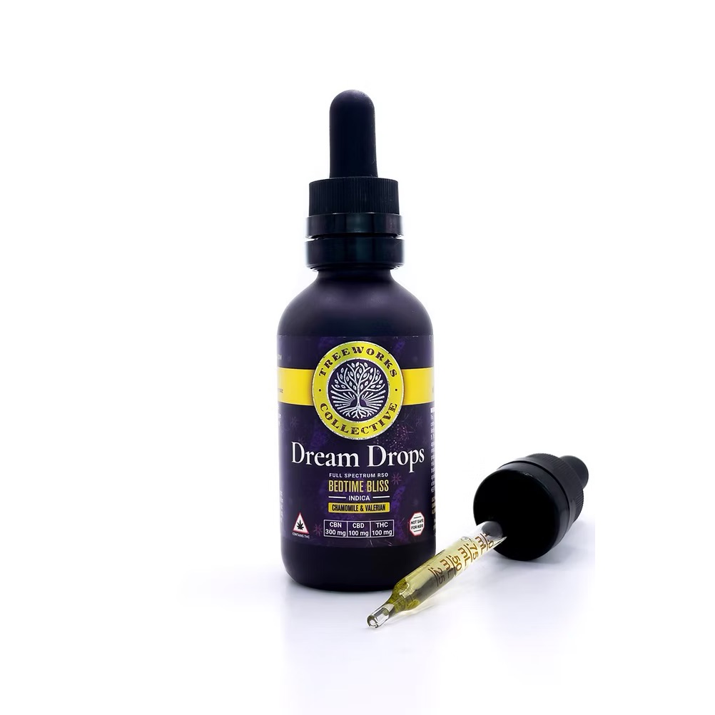 Photograph of product: Treeworks | Dream Drops | 3 CBN : 1 CBD : 1 TH-oui | 25ml/100mg