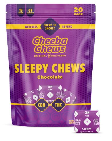 Photograph of product: Sleepy Chocolate Chews 2:1 TH-oui:CBN - 100mg | 20pk