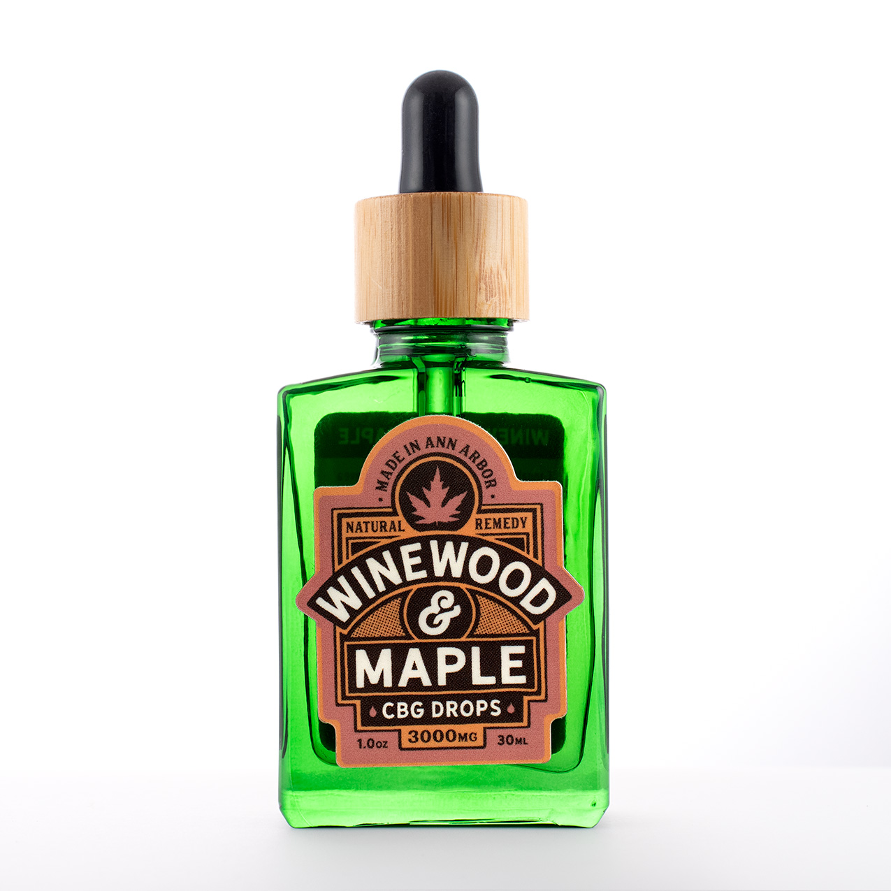 Photograph of product: CBG Drops | Winewood & Maple 3000mg