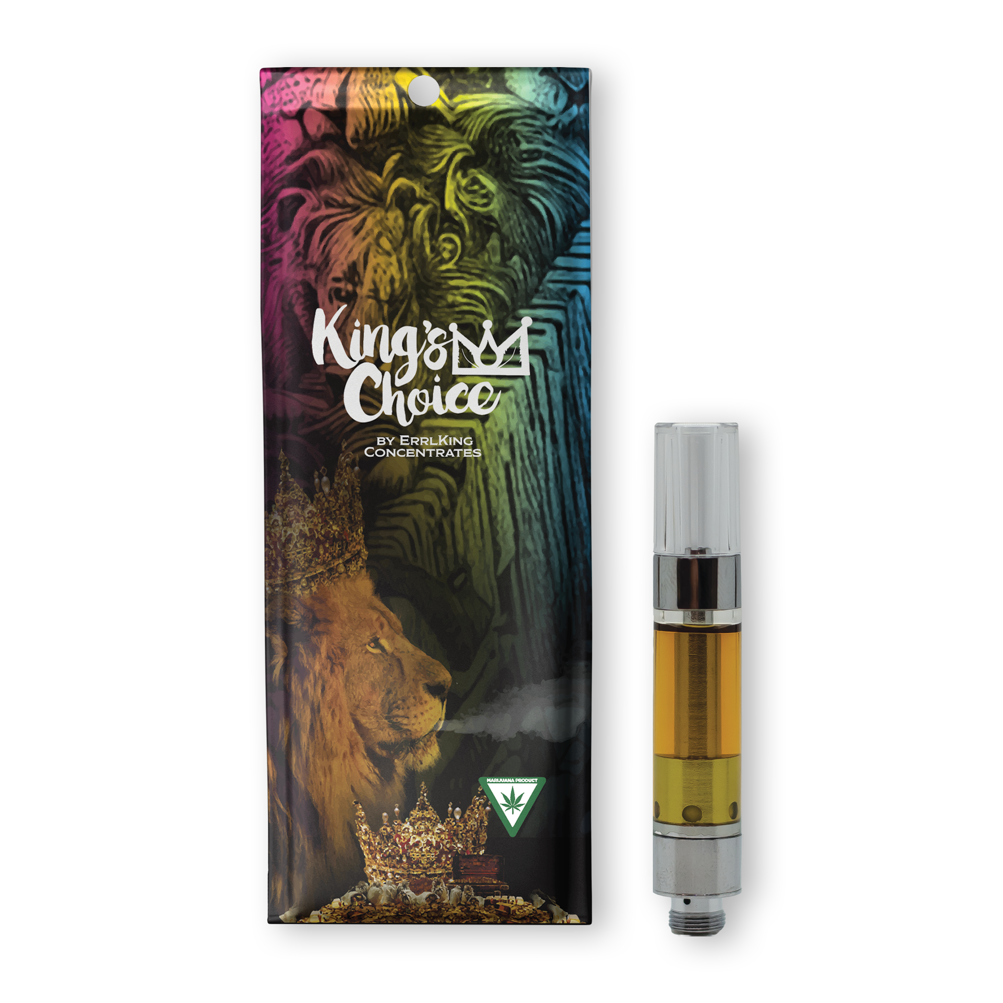 Photograph of Product: King's Choice - 510 Vape Cart - 1g - Rainbow Beltz