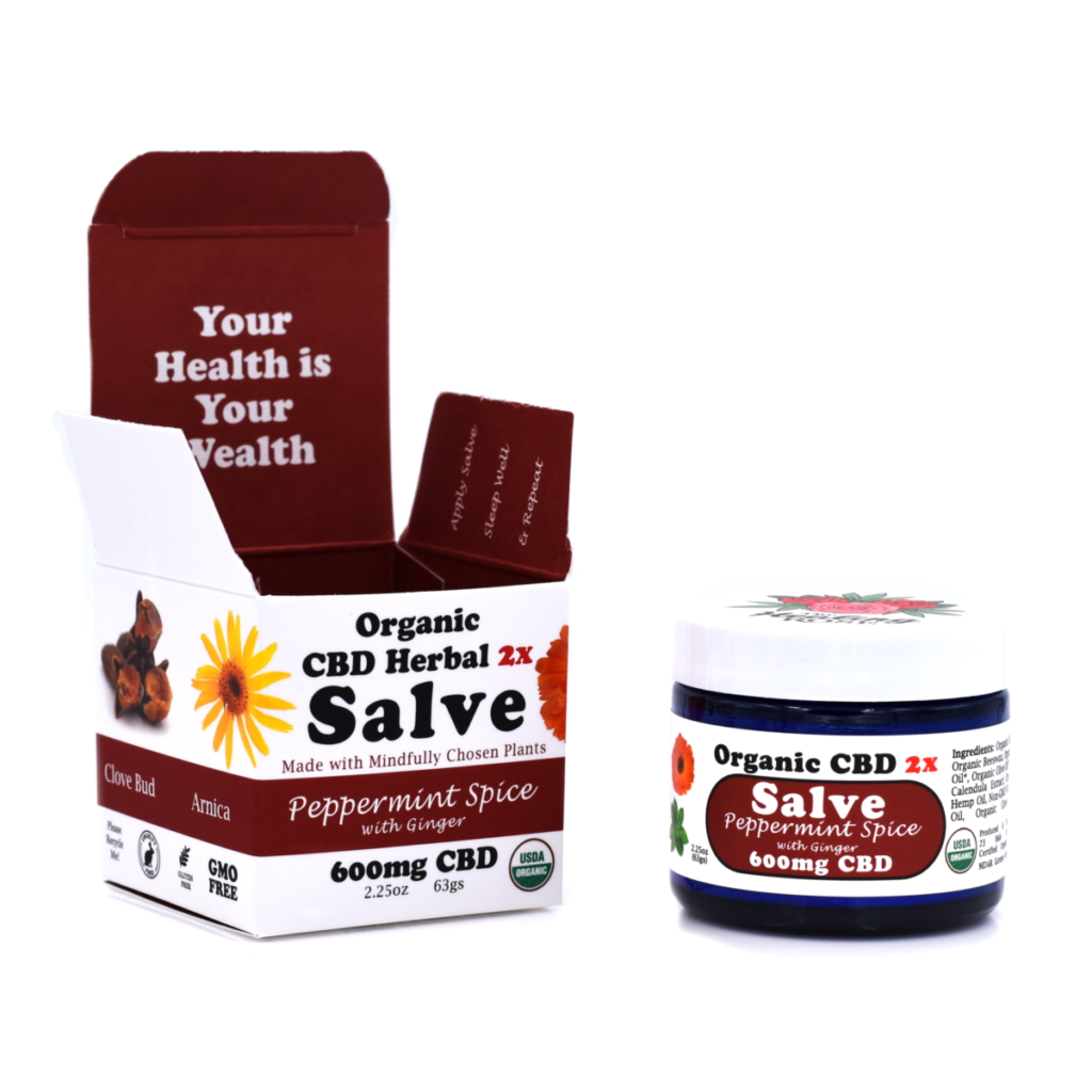 Photograph of product: 600mg Organic Peppermint Spice CBD Salve | TAX INCLUDED