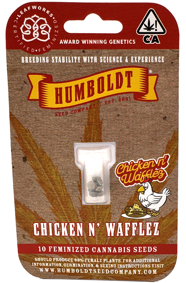 Photograph of product: Humboldt Seed Co | Chicken N' Wafflez | 10PK Feminized Seeds