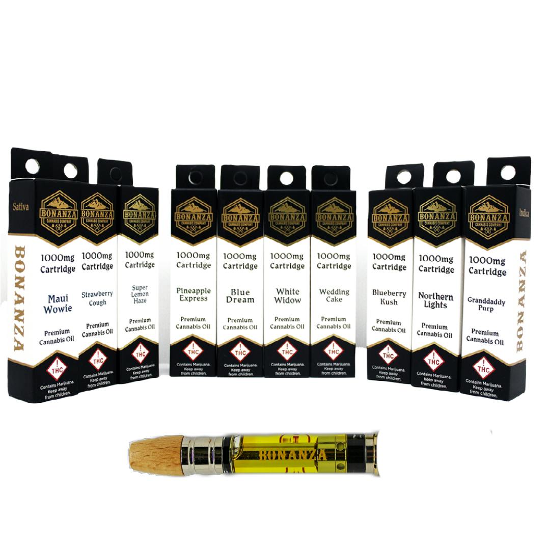 Photograph of product: Bonanza | 1g Cart | Wedding Cake (H)