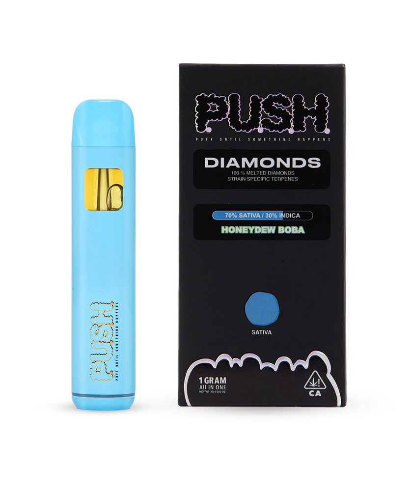 Photograph of product: PUSH: BLUEBERRY DREAM 1G DIAMONDS ALL IN ONE