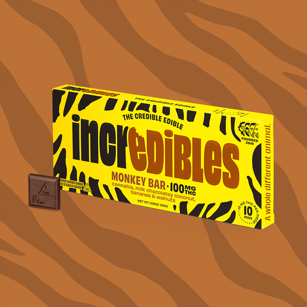 Photograph of product: Monkey Bar | Chocolate | 10 pack | 100mg TH-oui