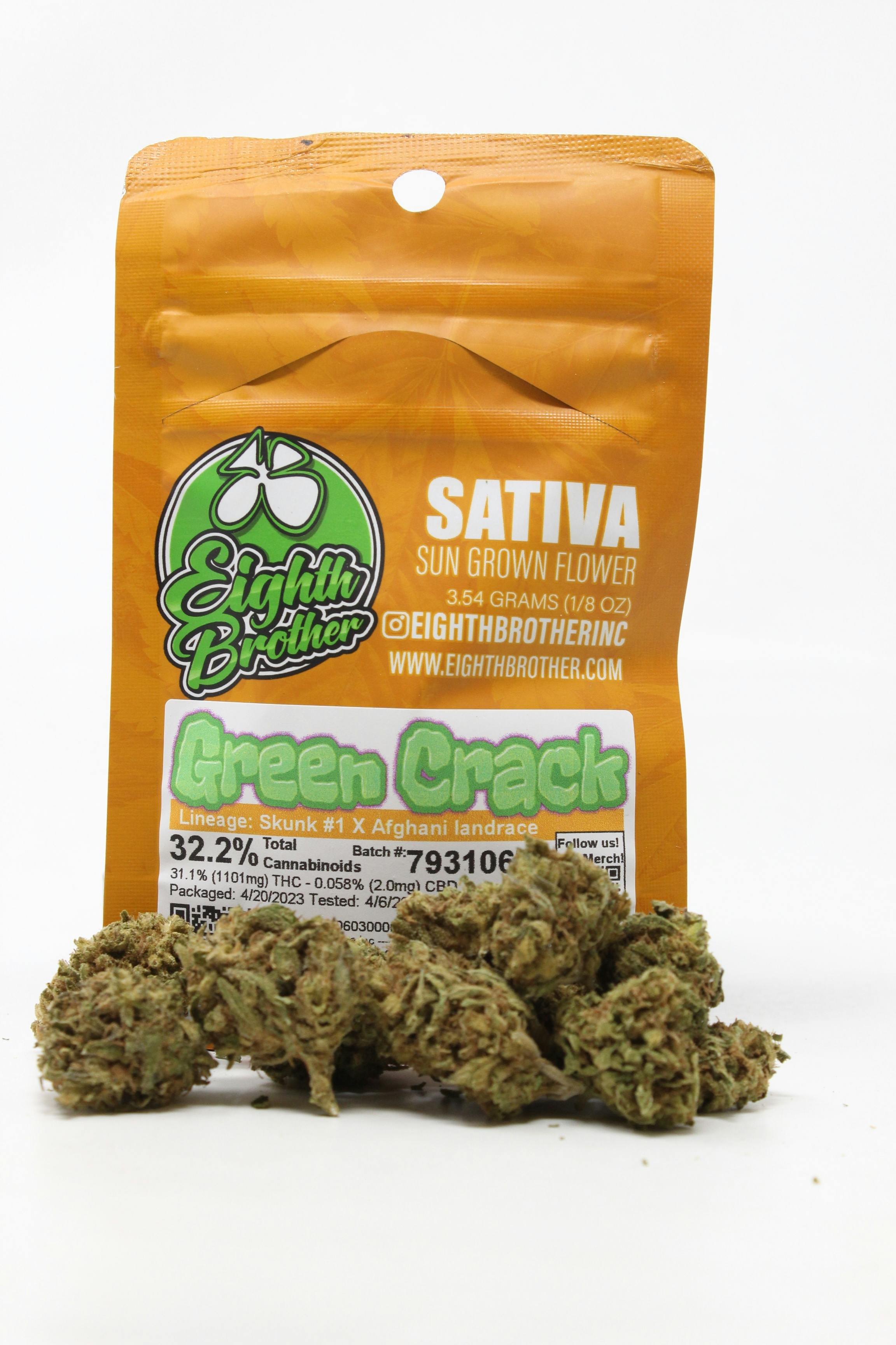 Photograph of product: GREEN CRACK - BROTHERS - 3.5G