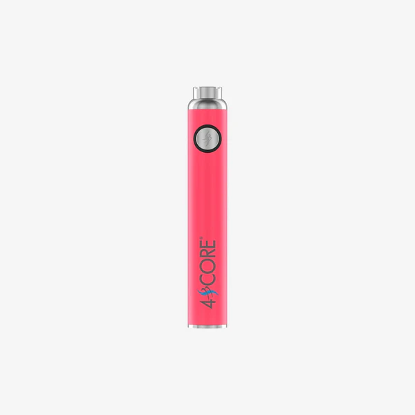 Photograph of product: 4Score 650 mAh Adjustable 510 Thread Battery w/ Dual Charging Port | Pink