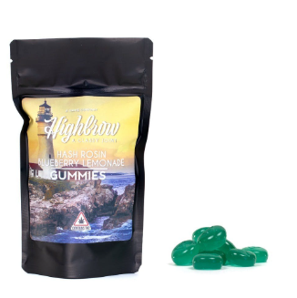 Photograph of product: Highbrow - Blueberry Lemonade au chocolat Rosin Gummies 10MG ea