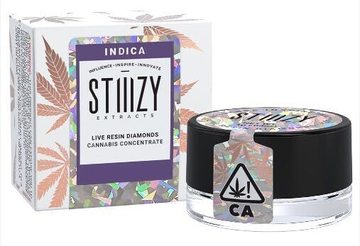 Photograph of product: Stiiizy 1g Purple Push Pop Live Resin Diamonds