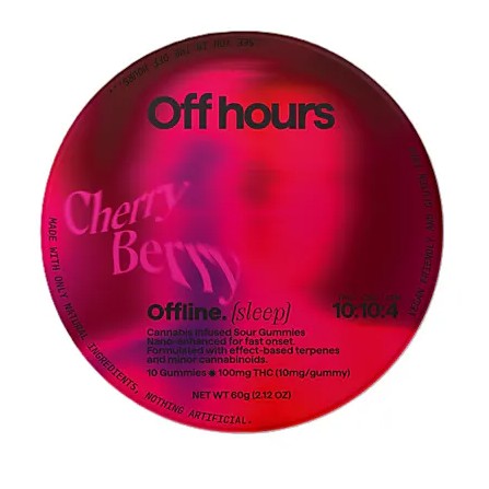 Photograph of product: Off Hours | Cherry Berry (Offline) | Gummies | 100mg