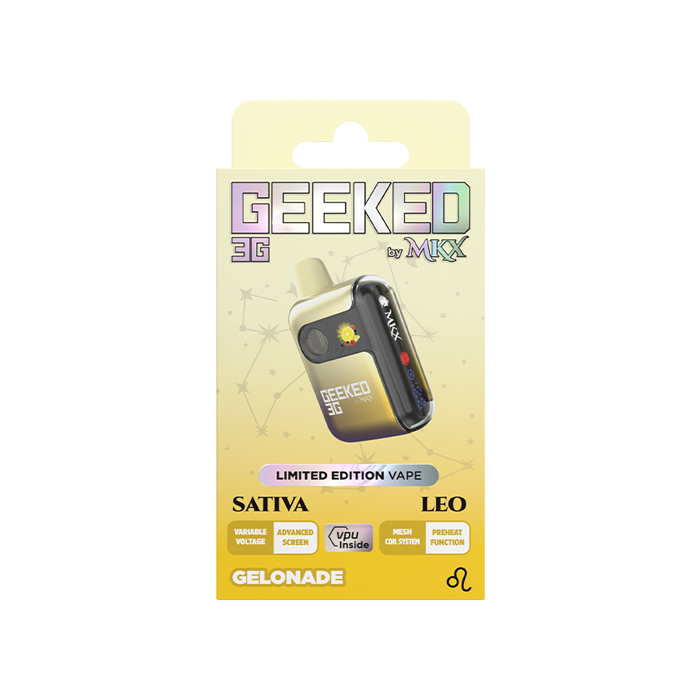 Photograph of product: Geeked Gelonade Disposable Vape, Oui'd, 3g