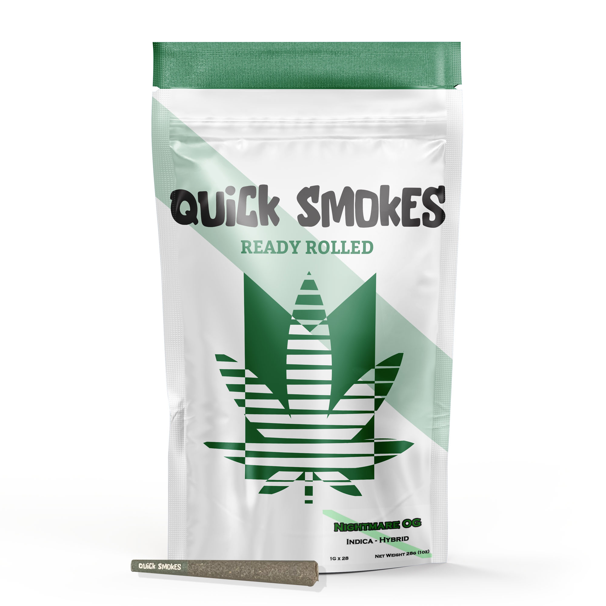 Photograph of product: PR | NIghtmare OG | 1g x 28 Pre-Roll Pack | Quick Smokes