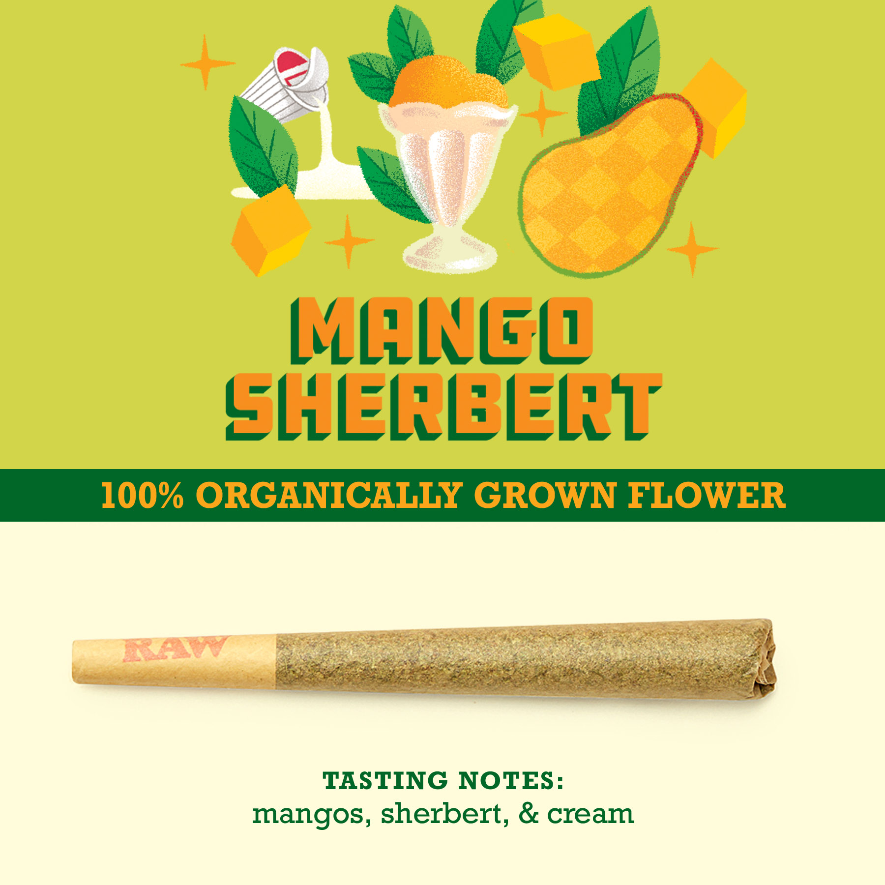 Photograph of product: Mango Sherbert Preroll