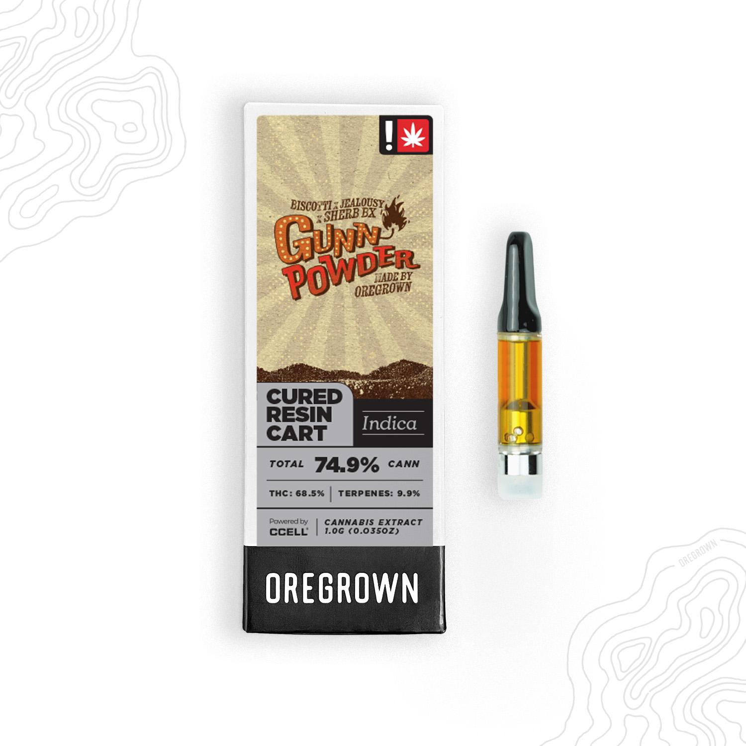 Photograph of product: Oregrown | Gunnpowder Cured Caviar Cartridge