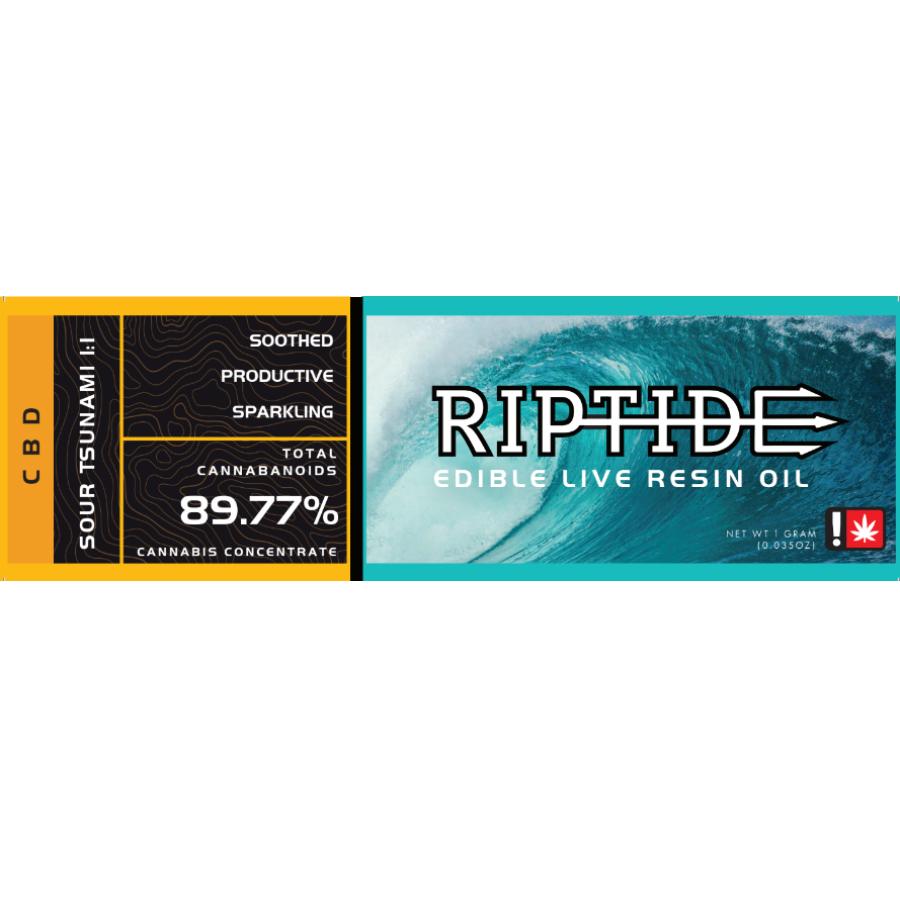 Photograph of product: Riptide - Sour Tsunami (1:1) - ELRO 1g