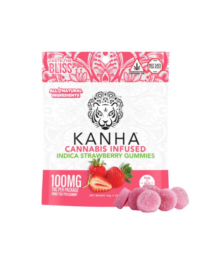 Photograph of product: Kanha - Edible - Classic - Strawberry- 100MG