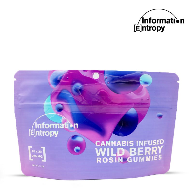 Photograph of product: Information Entropy - Wild Berry - Rosin Gummies 200mg