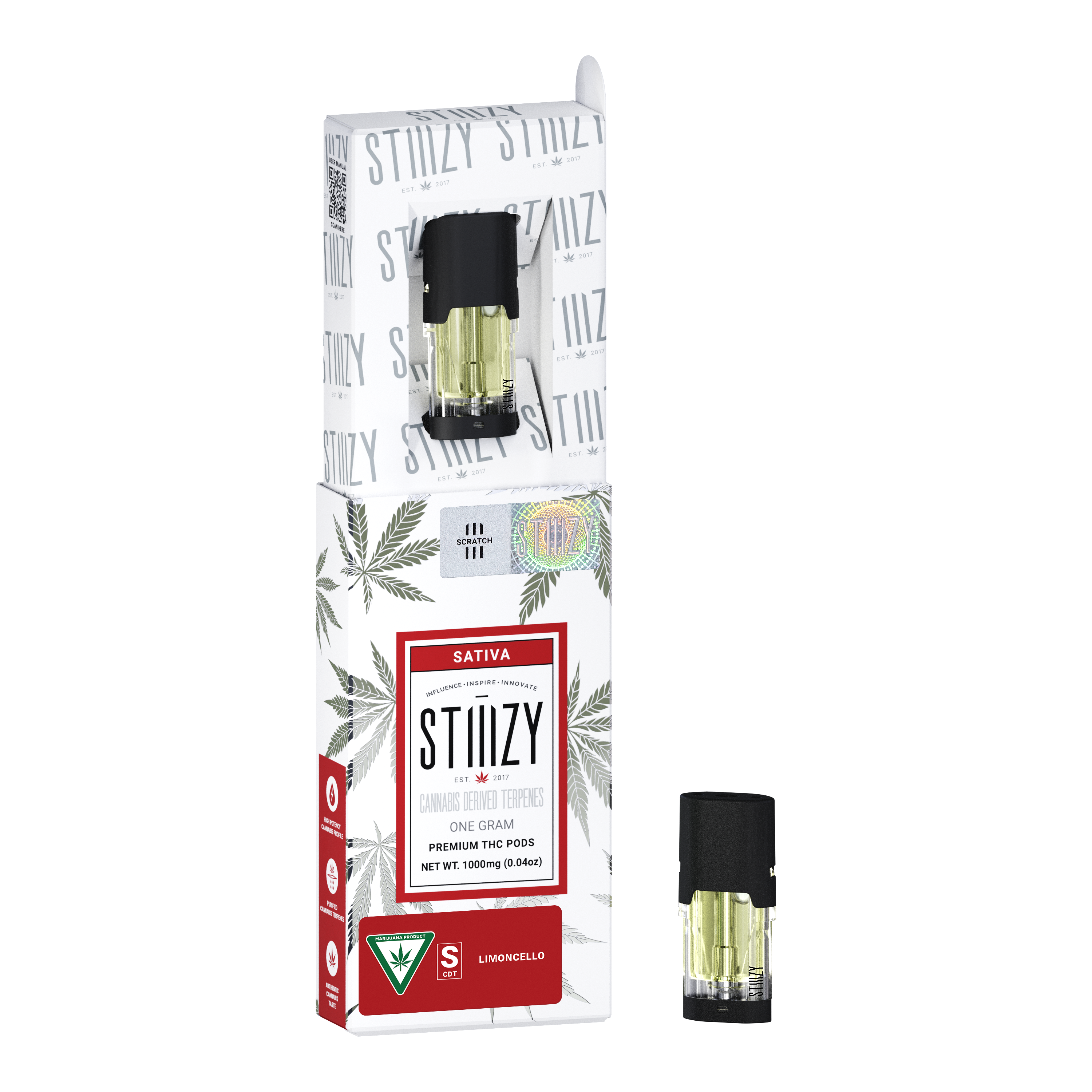 Photograph of product: AU Stiiizy: Limoncello CDT Pod (S)