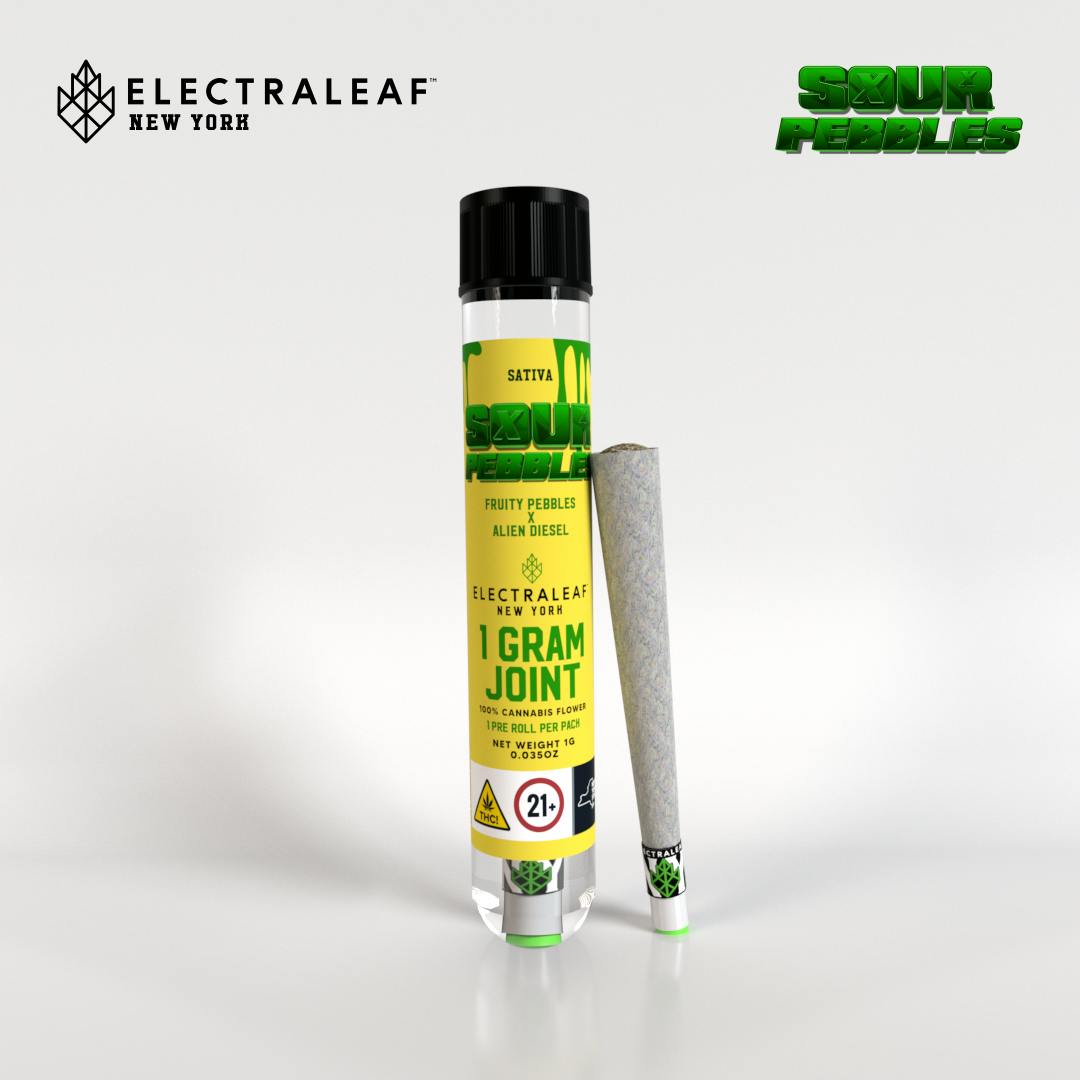 Photograph of Product: ElectraLeaf - Sour Pebbles Preroll - 1g