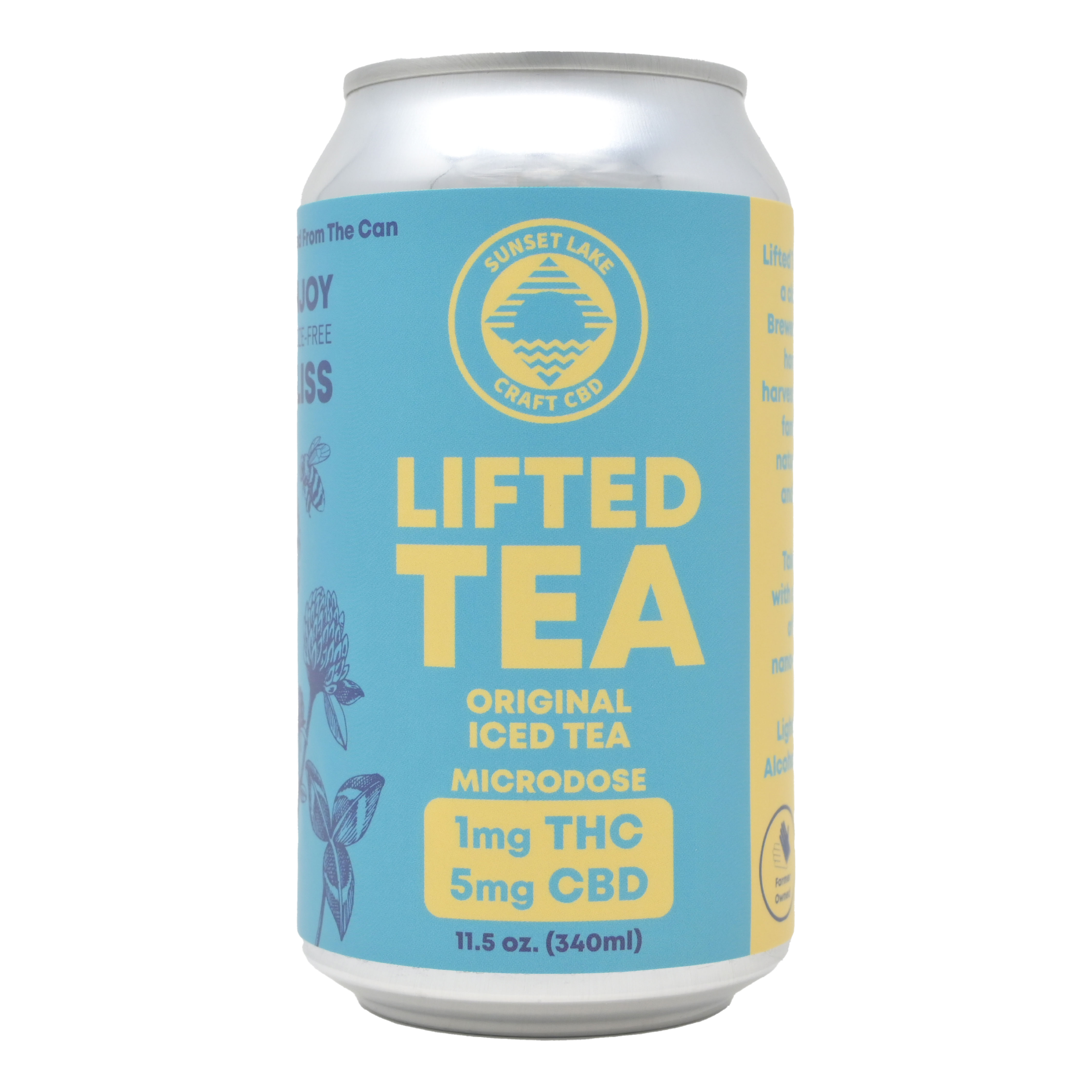 Photograph of product: SL CBD | Lifted Tea Original Iced Tea Microdose 4pk | 20mg CBD & 4mg TH-oui