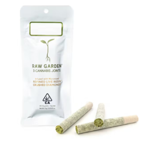 Photograph of product: MANDARIN MIST (S) DIAMOND INFUSED PRE-ROLL 3 PACK 1.75G