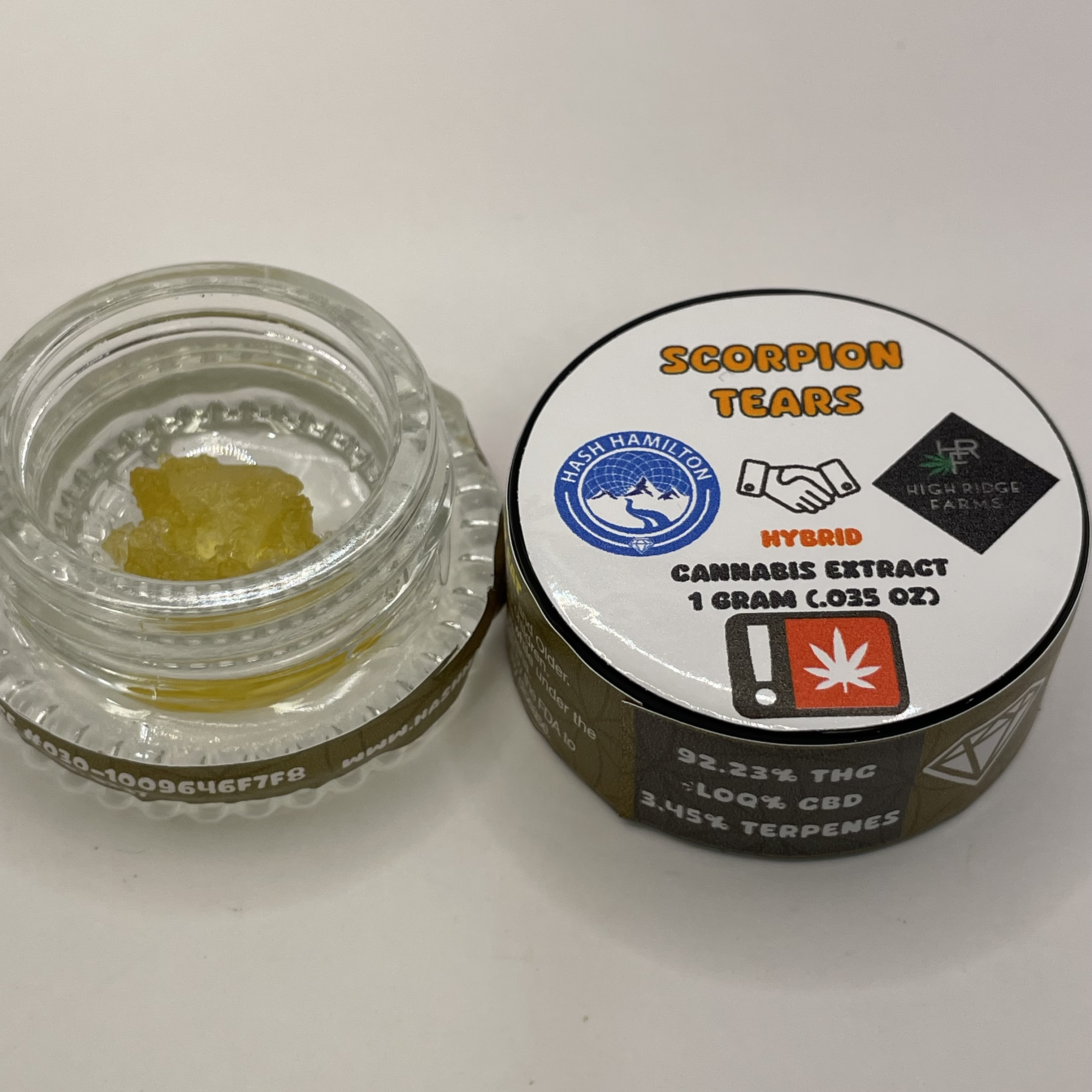 Photograph of product: Scorpion Tears Diamonds Dab (au chocolat Hamilton)